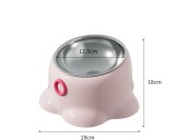 Octopus Shaped Cat Bowl Neck Protection Pet Feeder Anti-Tipping Cat Food Bowl With Stainless Steel Inner Bowl