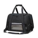 Foldable Pet Handbag, Breathable Outdoor Travel Carrier, Portable Lightweight Cat Dog Shoulder Bag for Daily Outing