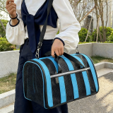 Foldable Pet Travel Bag, Wholesale Breathable Single Shoulder Crossbody Dog Bag, Large Capacity Portable Outdoor Cat Carrier