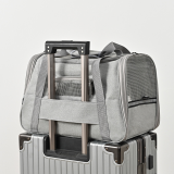 Foldable Transparent Pet Carrier, Portable Outdoor Handbag Single Shoulder Crossbody Bag, Breathable Travel Bag for Cats Dogs