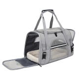 Foldable Pet Handbag, Breathable Outdoor Travel Carrier, Portable Lightweight Cat Dog Shoulder Bag for Daily Outing