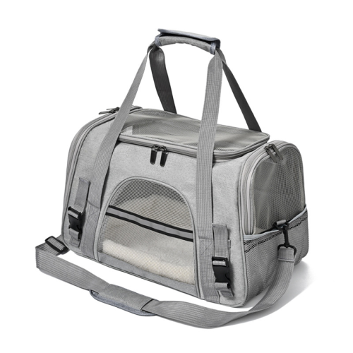 Foldable Transparent Pet Carrier, Portable Outdoor Handbag Single Shoulder Crossbody Bag, Breathable Travel Bag for Cats Dogs