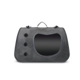 Portable Pet Travel Bag, Side Opening Single Shoulder Crossbody Bag, Breathable Large Capacity Carrier for Cats Small Dogs