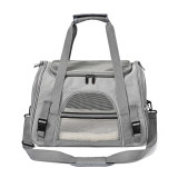 Foldable Transparent Pet Carrier, Portable Outdoor Handbag Single Shoulder Crossbody Bag, Breathable Travel Bag for Cats Dogs