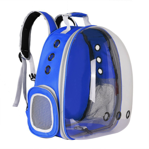 Transparent Space Capsule Cat Backpack, Large Capacity Portable Outdoor Pet Bag, Breathable Double Shoulder Cat Travel Bag