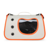 Portable Pet Travel Bag, Side Opening Single Shoulder Crossbody Bag, Breathable Large Capacity Carrier for Cats Small Dogs