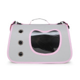 Portable Pet Travel Bag, Side Opening Single Shoulder Crossbody Bag, Breathable Large Capacity Carrier for Cats Small Dogs