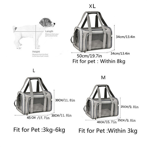 Breathable Pet Carrier Bag, Portable Outdoor Travel Handbag, Carrying Bag for Small Dogs Cats