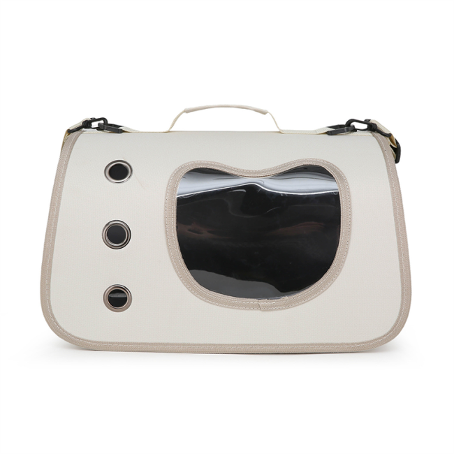Portable Pet Travel Bag, Side Opening Single Shoulder Crossbody Bag, Breathable Large Capacity Carrier for Cats Small Dogs