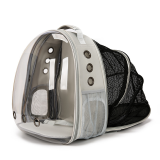 Full View Panoramic Cat Backpack, Transparent Space Capsule Pet Carrier, Breathable Double Shoulder Outdoor Cat Supplies
