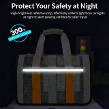 Foldable Pet Handbag, Large Space Outdoor Travel Bag, Mesh Breathable Portable Carrier for Cats Small Dogs