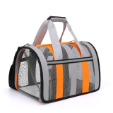 Foldable Pet Travel Bag, Wholesale Breathable Single Shoulder Crossbody Dog Bag, Large Capacity Portable Outdoor Cat Carrier