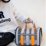 Foldable Pet Travel Bag, Wholesale Breathable Single Shoulder Crossbody Dog Bag, Large Capacity Portable Outdoor Cat Carrier