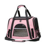 Foldable Pet Handbag, Breathable Outdoor Travel Carrier, Portable Lightweight Cat Dog Shoulder Bag for Daily Outing