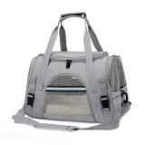 Foldable Pet Handbag, Breathable Outdoor Travel Carrier, Portable Lightweight Cat Dog Shoulder Bag for Daily Outing