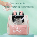 Large Capacity Space Capsule Cat Bag, Portable Outdoor Pet Backpack, Zipper Travel Carrier for Cats Dogs