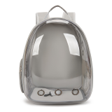 Full View Panoramic Cat Backpack, Transparent Space Capsule Pet Carrier, Breathable Double Shoulder Outdoor Cat Supplies