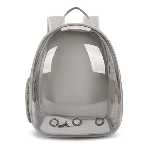 Full View Panoramic Cat Backpack, Transparent Space Capsule Pet Carrier, Breathable Double Shoulder Outdoor Cat Supplies
