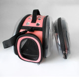 Foldable Transparent Pet Crossbody Bag, Breathable Large Capacity Cat Carrier, Portable Outdoor Travel Backpack for Cats Dogs