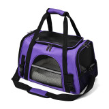 Foldable Transparent Pet Carrier, Portable Outdoor Handbag Single Shoulder Crossbody Bag, Breathable Travel Bag for Cats Dogs
