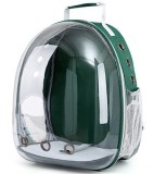 Transparent Space Capsule Cat Backpack, Large Capacity Portable Outdoor Pet Bag, Breathable Double Shoulder Cat Travel Bag