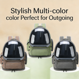 Breathable Space Capsule Pet Backpack, Panoramic Sightseeing Cat Bag, Large Space Portable Outdoor Pet Carrier
