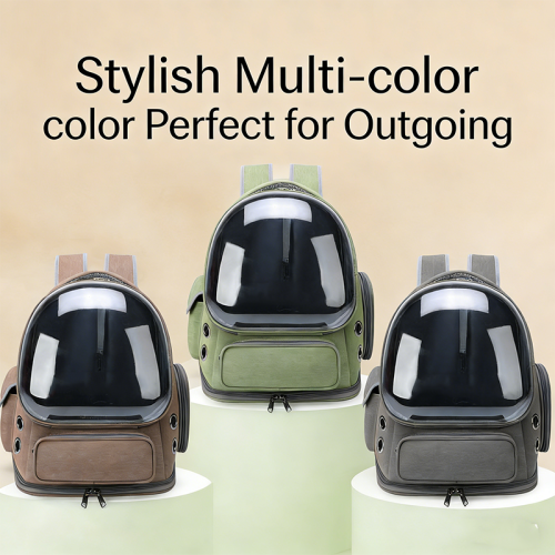 Breathable Space Capsule Pet Backpack, Panoramic Sightseeing Cat Bag, Large Space Portable Outdoor Pet Carrier