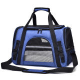 Foldable Pet Handbag, Breathable Outdoor Travel Carrier, Portable Lightweight Cat Dog Shoulder Bag for Daily Outing
