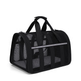 Foldable Pet Travel Bag, Wholesale Breathable Single Shoulder Crossbody Dog Bag, Large Capacity Portable Outdoor Cat Carrier