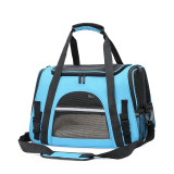 Foldable Pet Handbag, Breathable Outdoor Travel Carrier, Portable Lightweight Cat Dog Shoulder Bag for Daily Outing
