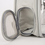 Full View Panoramic Cat Backpack, Transparent Space Capsule Pet Carrier, Breathable Double Shoulder Outdoor Cat Supplies
