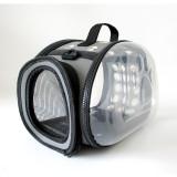 Foldable Transparent Pet Crossbody Bag, Breathable Large Capacity Cat Carrier, Portable Outdoor Travel Backpack for Cats Dogs