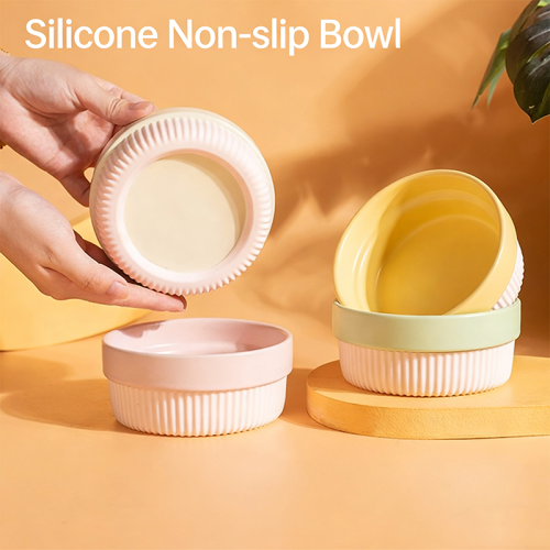 Anti-slip Cat Bowl Durable Pet Feeder, Daily Food Water Bowl for Kitten Small Breed Dogs