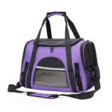 Foldable Pet Handbag, Breathable Outdoor Travel Carrier, Portable Lightweight Cat Dog Shoulder Bag for Daily Outing