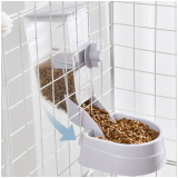 Hanging Automatic Pet Feeder Water Dispenser, All-in-one Cat Dog Drinking Fountain, Cage Mounted Pet Water Feeder Supplies