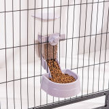 Hanging Automatic Pet Feeder Water Dispenser, All-in-one Cat Dog Drinking Fountain, Cage Mounted Pet Water Feeder Supplies