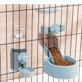 Hanging Automatic Pet Feeder Water Dispenser, All-in-one Cat Dog Drinking Fountain, Cage Mounted Pet Water Feeder Supplies