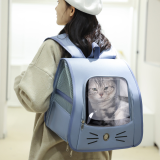 Portable Lightweight Cat Backpack, Breathable Anti-anxiety Pet Carrier, Large Space Double Shoulder Outdoor Pet Travel Bag