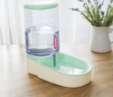 Pet Automatic Feeding & Drinking Bowl, Dog Cat Bowl Combination with Grain Storage Barrel, Auto Feeder Waterer for Pets