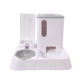 2-in-1 Pet Feeder Water Fountain, Large Capacity Auto Water Feeder, Intelligent Food Water Dispenser for Cat Dog