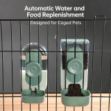 Hanging Pet Water Dispenser, Automatic Dog Cat Drinking Feeder, Cage Mounted Water Bottle Hanging Feeding Pet Supplies