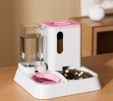 2-in-1 Pet Feeder Water Fountain, Large Capacity Auto Water Feeder, Intelligent Food Water Dispenser for Cat Dog