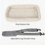 Breathable Pet Travel Handbag, Foldable Car Use Pet Bag, Lightweight Outdoor Carrier for Cats Small Dogs