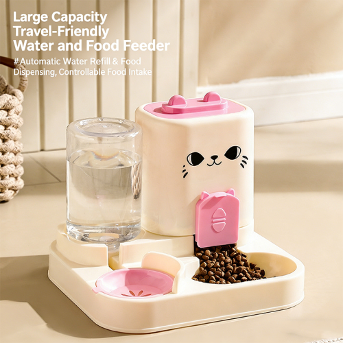 Universal Pet Feeder Bowl, Cat Dog Food Water Bowl, Multi-purpose Pet Tableware Water Fountain Daily Supplies