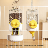 Wire Cage Hanging Pet Water Bottle, Large Capacity Rolling Ball Water Dispenser, Automatic Feeder Drinking Bottle for Cats Dogs