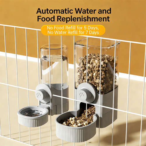 Cage Hanging Pet Water Feeder, Automatic Cat Dog Water Bowl, Hanging Drinking Feeding Bowl for Pet Cage