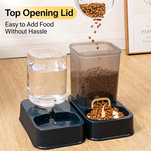 Automatic Pet Feeder Water Bowl, Cat Dog Drinking Feeding Bowl, Multi-functional Pet Daily Supplies