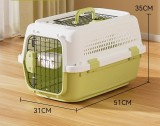 Portable Pet Airline Carrier Box, Travel Outdoor Handheld Cat Cage Bag, Car Transport Kennel for Cats Small Dogs