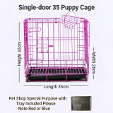Thickened Metal Pet Cage, Foldable Dog Cat Cage, Large Medium Small Size Kennel for Dog Cat Rabbit Chicken