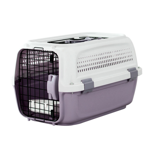 Portable Pet Airline Carrier Box, Travel Outdoor Handheld Cat Cage Bag, Car Transport Kennel for Cats Small Dogs